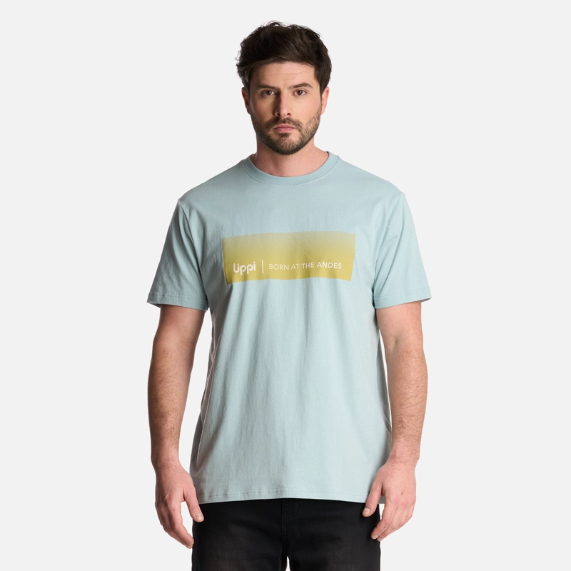 POLERA HOMBRE LOGO LIPPI FRONT PRINT T-SHIRT CELESTE LIPPI - 1