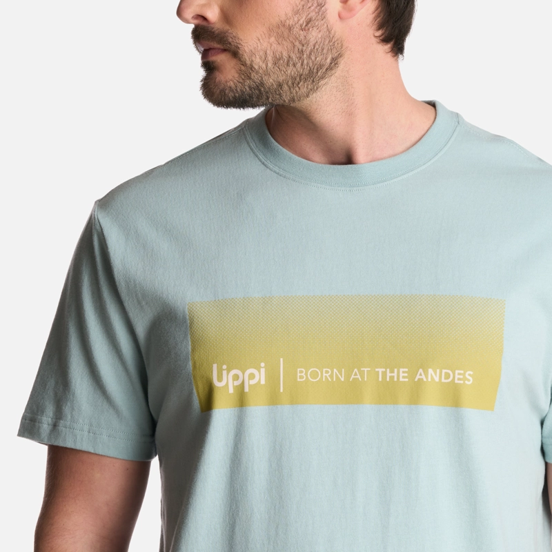 POLERA HOMBRE LOGO LIPPI FRONT PRINT T-SHIRT CELESTE LIPPI - 4