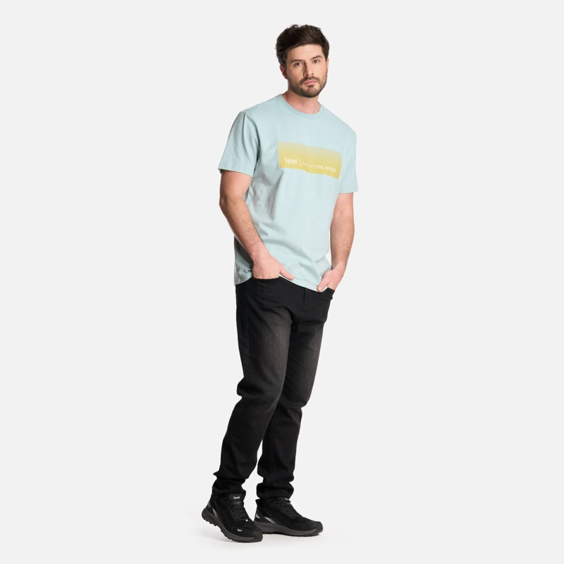 POLERA HOMBRE LOGO LIPPI FRONT PRINT T-SHIRT CELESTE LIPPI - 5