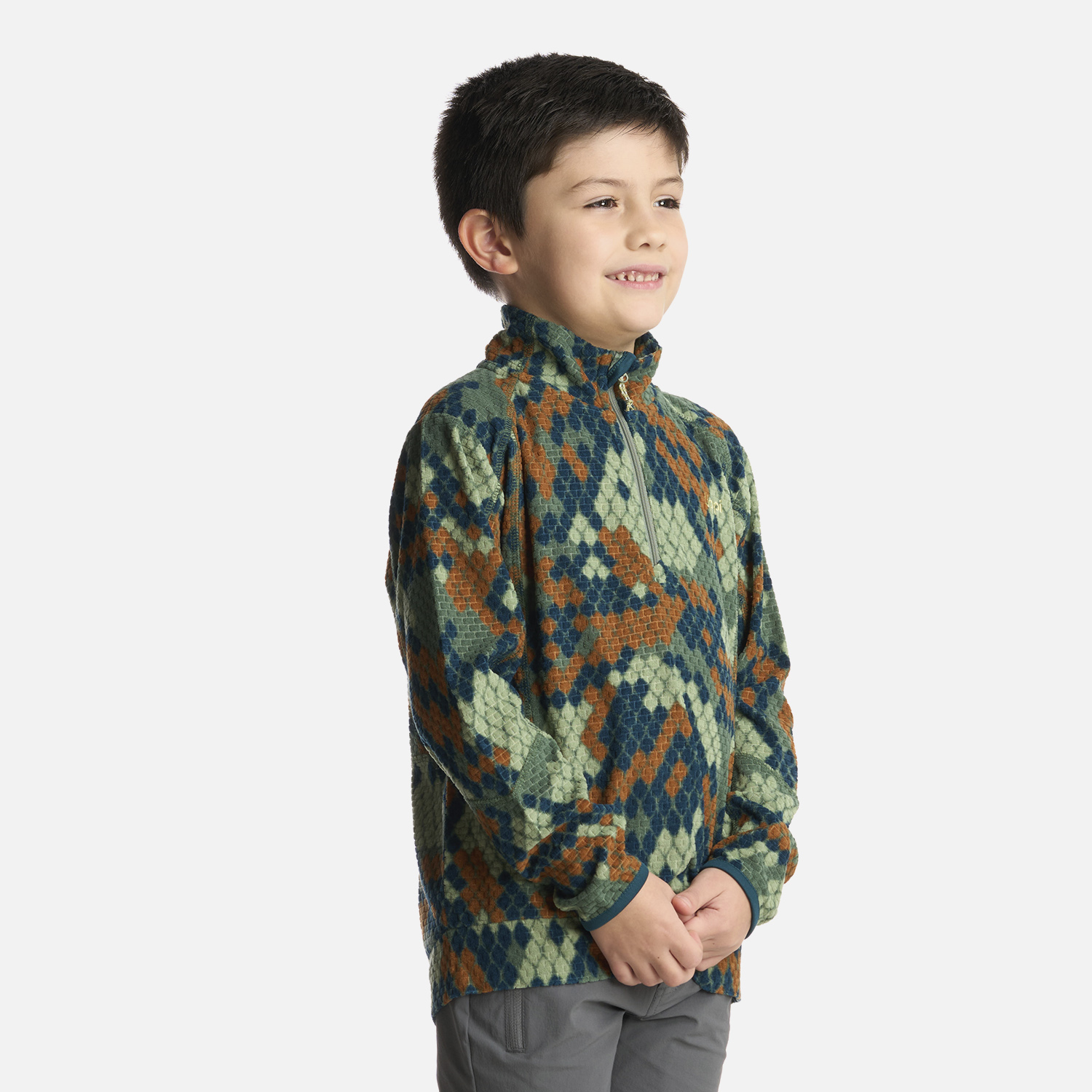 POLERÓN NIÑO LIPPI VERDE SALTAMONTES NANO-F 14 ZIP PRINT - 2