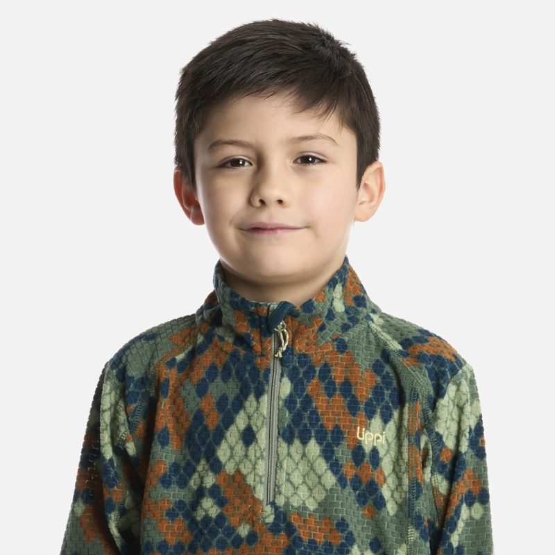 POLERÓN NIÑO LIPPI VERDE SALTAMONTES NANO-F 14 ZIP PRINT - 4