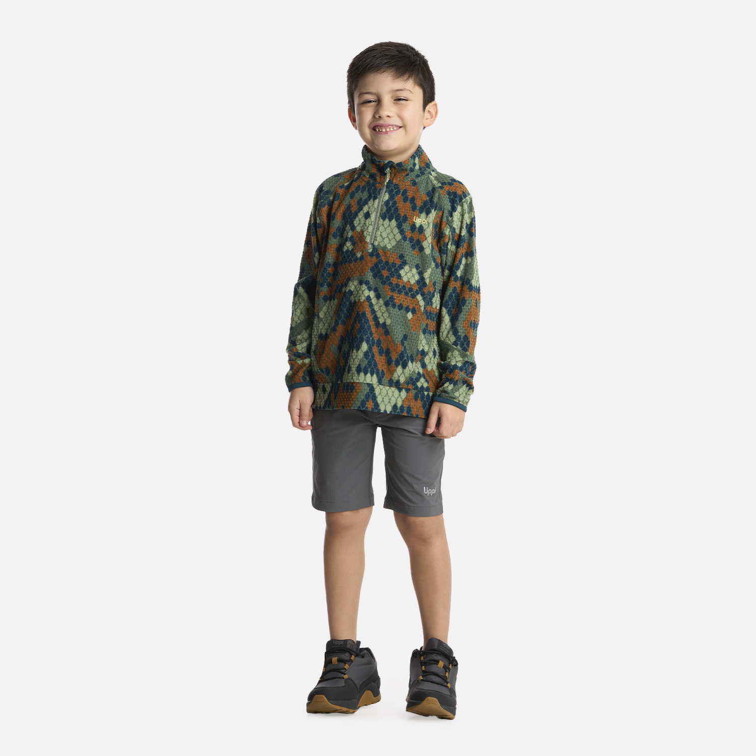 POLERÓN NIÑO LIPPI VERDE SALTAMONTES NANO-F 14 ZIP PRINT - 5