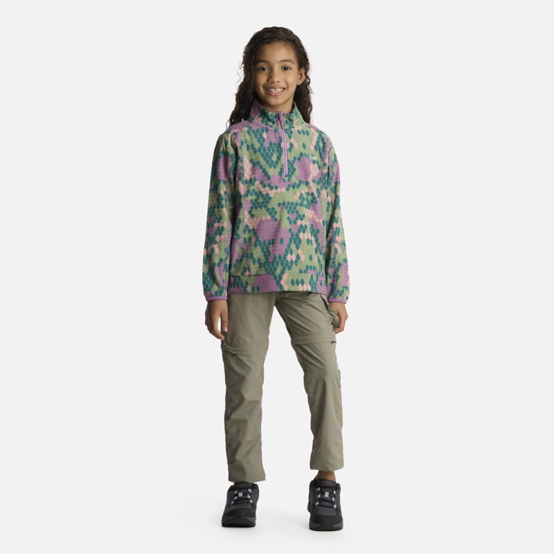 POLERÓN NIÑA LIPPI VERDE SALTAMONTES NANO-F 14 ZIP PRINT TURQUESA - 5