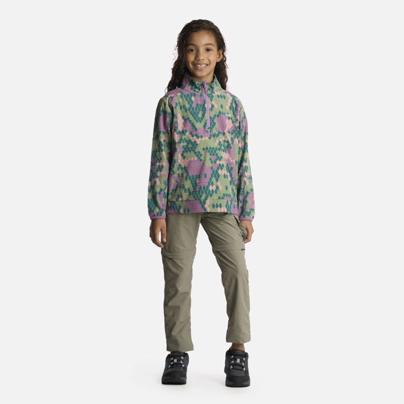 POLERÓN NIÑA LIPPI VERDE SALTAMONTES NANO-F 14 ZIP PRINT TURQUESA - 5