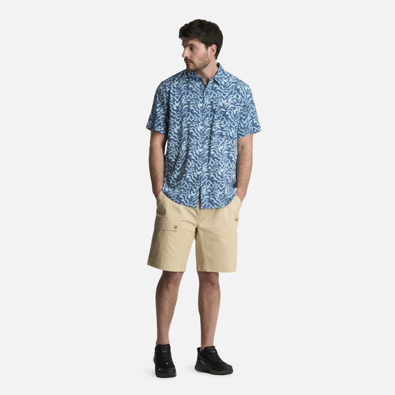 CAMISA HOMBRE SEASIDE SHORT SLEEVE SHIRT PRINT AZUL LIPPI - 5
