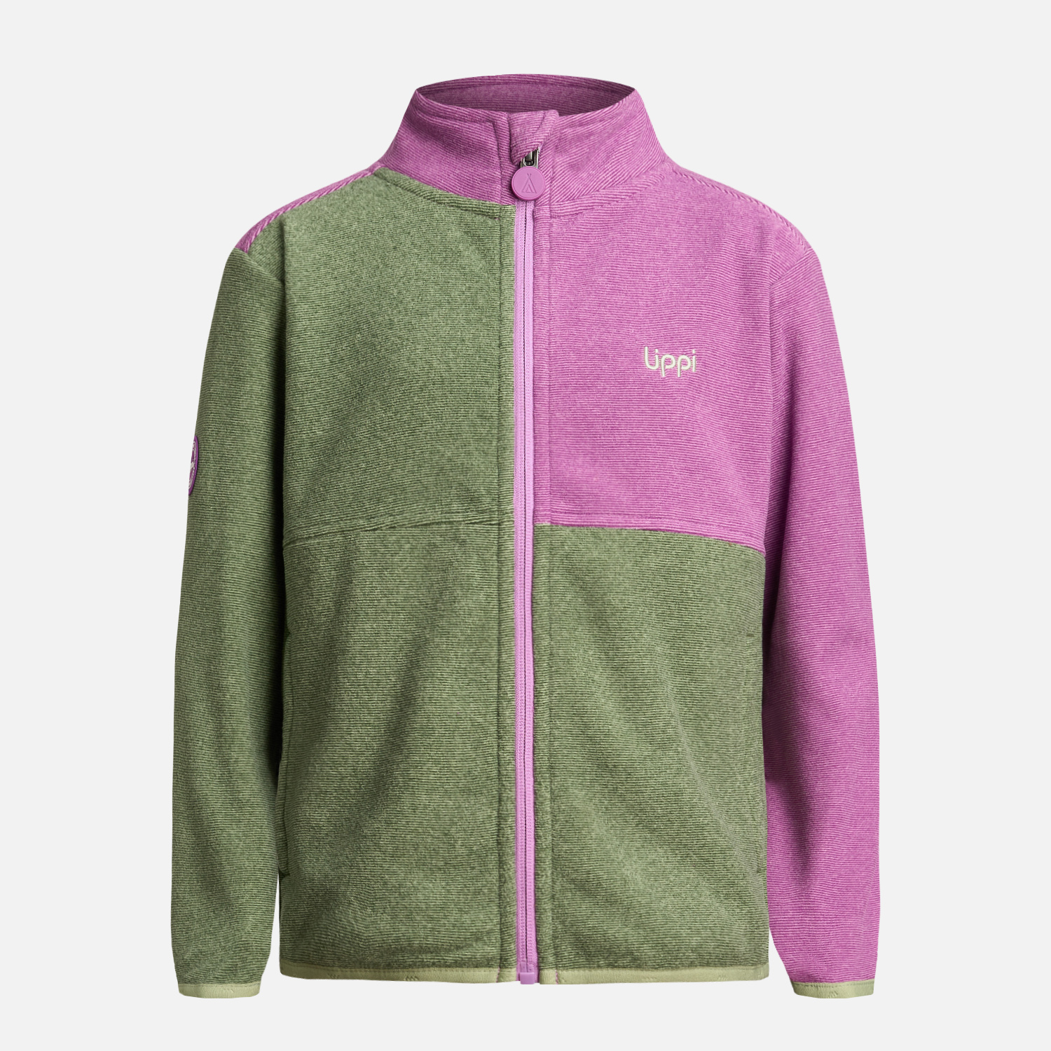 POLERÓN NIÑA LIPPI VERDE STRIPES NANO-F FULL ZIP JADE - 6
