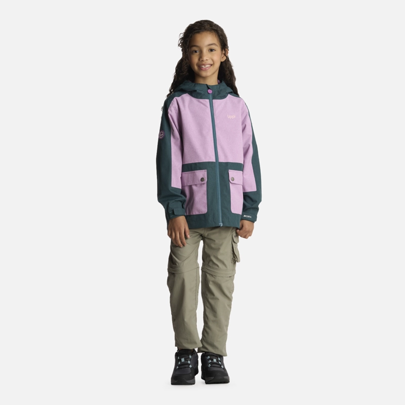 CHAQUETA NIÑA LIPPI VERDE PETRÓLEO FIREPLACE B-DRY JACKET - 6