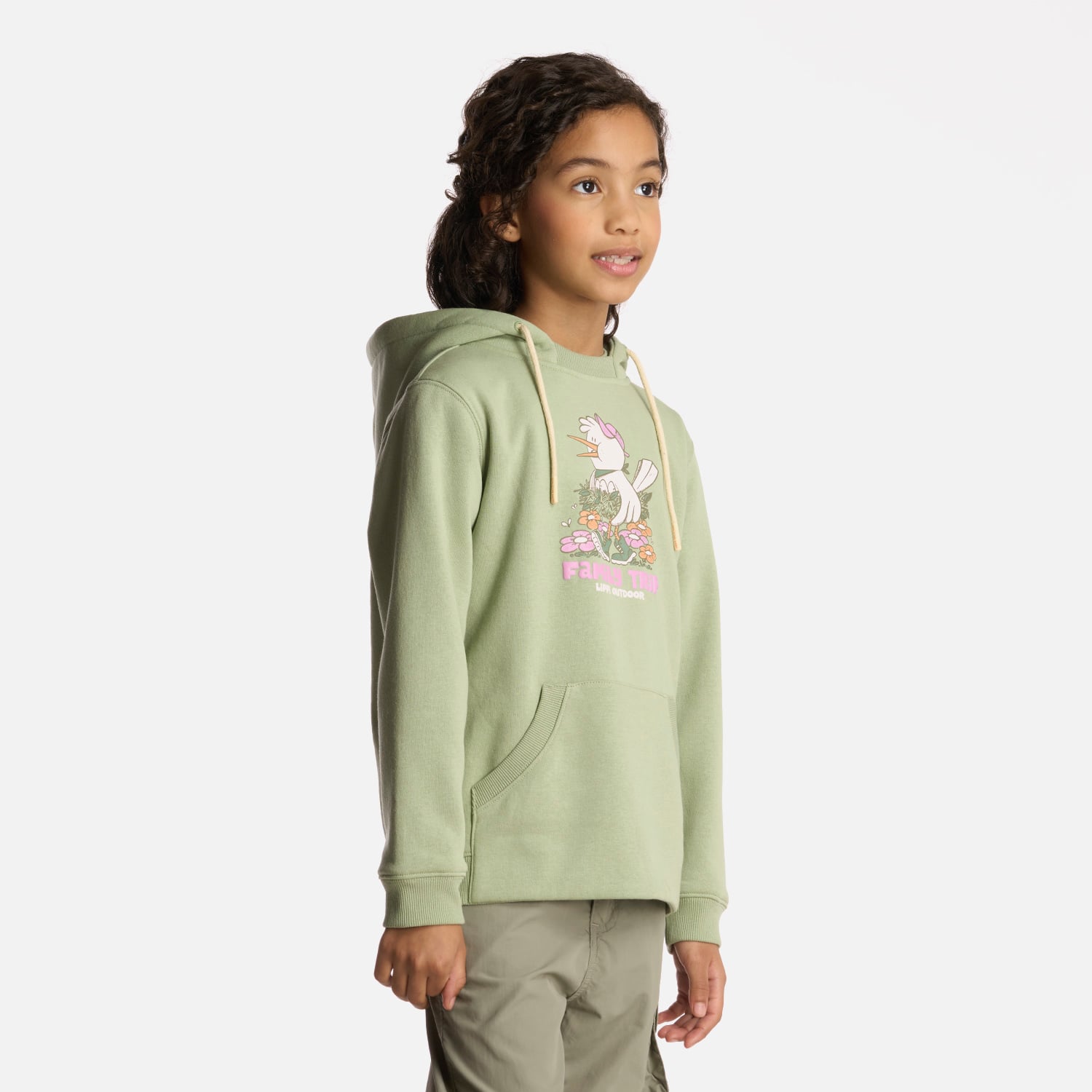 POLERÓN ALGODÓN ORGÁNICO NIÑA LIPPI VERDE INSIGNE HOODY SWEATSHIRT JADE - 2
