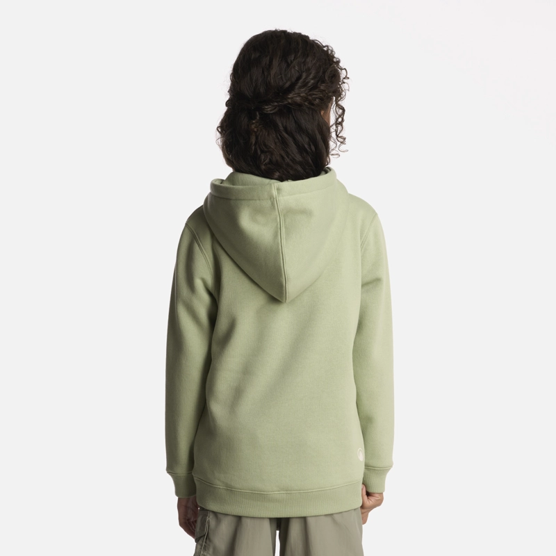 POLERÓN ALGODÓN ORGÁNICO NIÑA LIPPI VERDE INSIGNE HOODY SWEATSHIRT JADE - 3