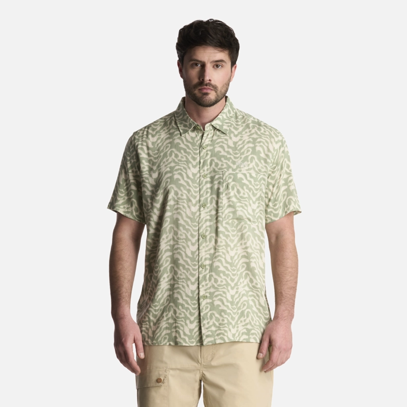 LIPPI CAMISA HOMBRE SEASIDE SHORT SLEEVE SHIRT PRINT JADE LIPPI