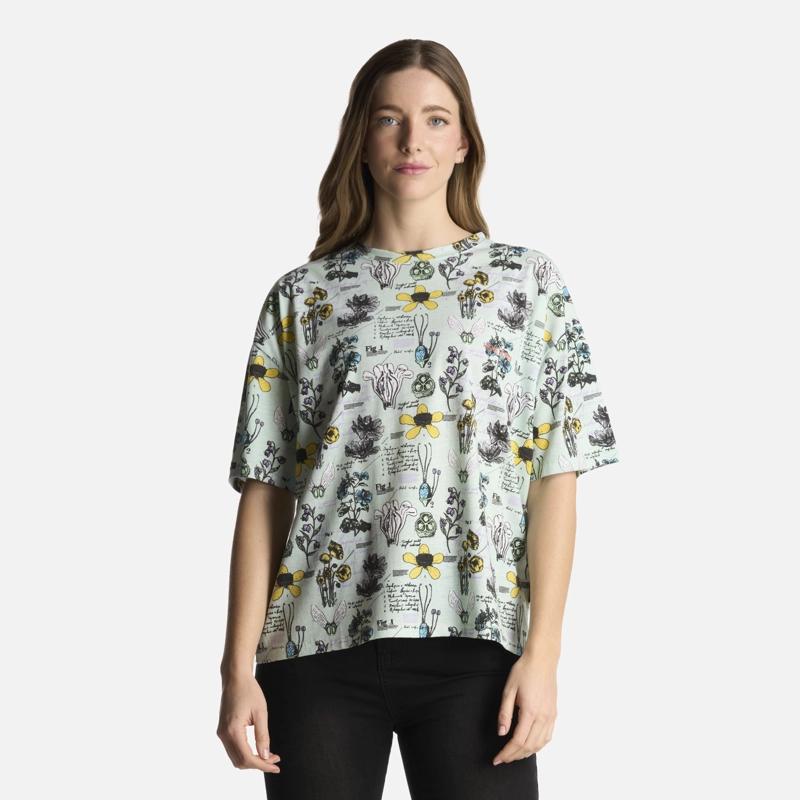 POLERA MUJER BOTANICA PRINT JADE HAKA HONU - 1