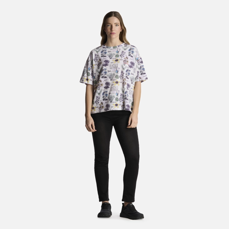 POLERA MUJER BOTANICA PRINT BLANCO HAKA HONU - 5