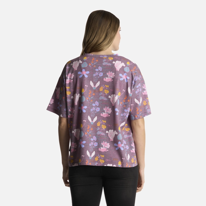 POLERA MUJER BOTANICA PRINT MORADO HAKA HONU - 3