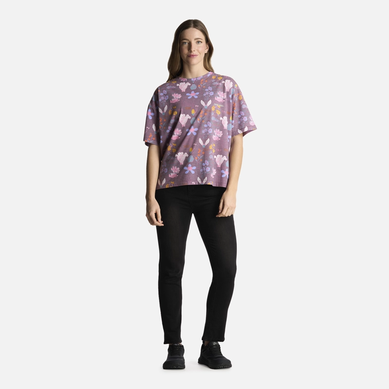 POLERA MUJER BOTANICA PRINT MORADO HAKA HONU - 5
