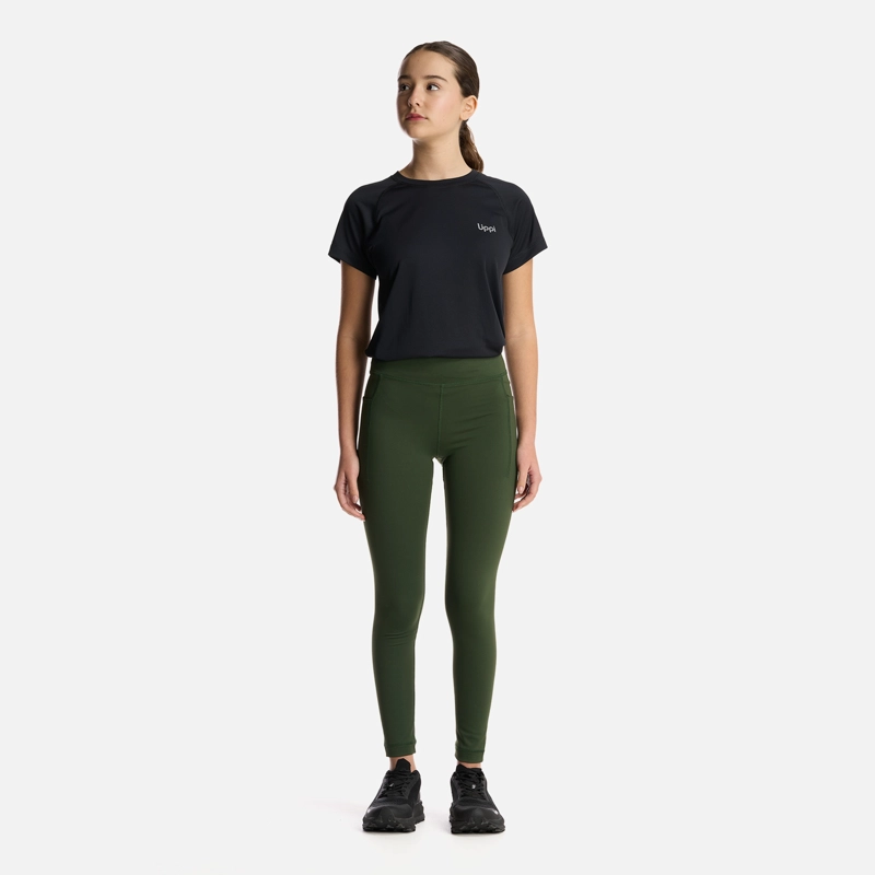 CALZAS NIÑA LIPPI VERDE TEEN GIRL IN-ACTION SPORT LEGGINGS MILITAR - 5