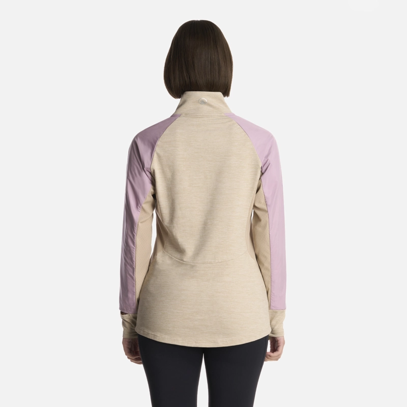 POLERON MUJER EGGER 1/4 ZIP MARFIL LIPPI - 3