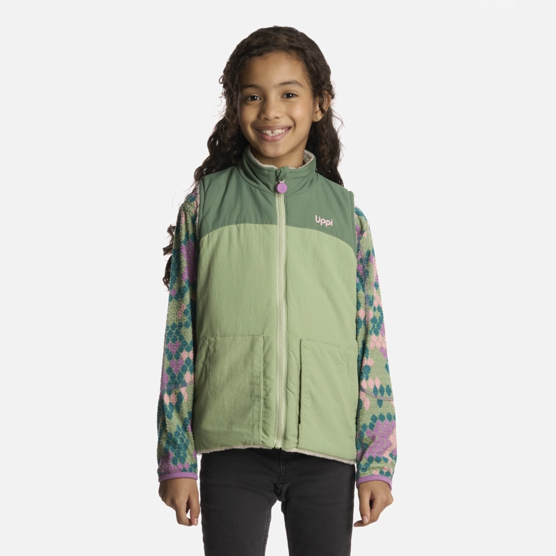 CHAQUETA NIÑA LIPPI VERDE CAMPFIRE 2-FACES JACKET JADE - 2