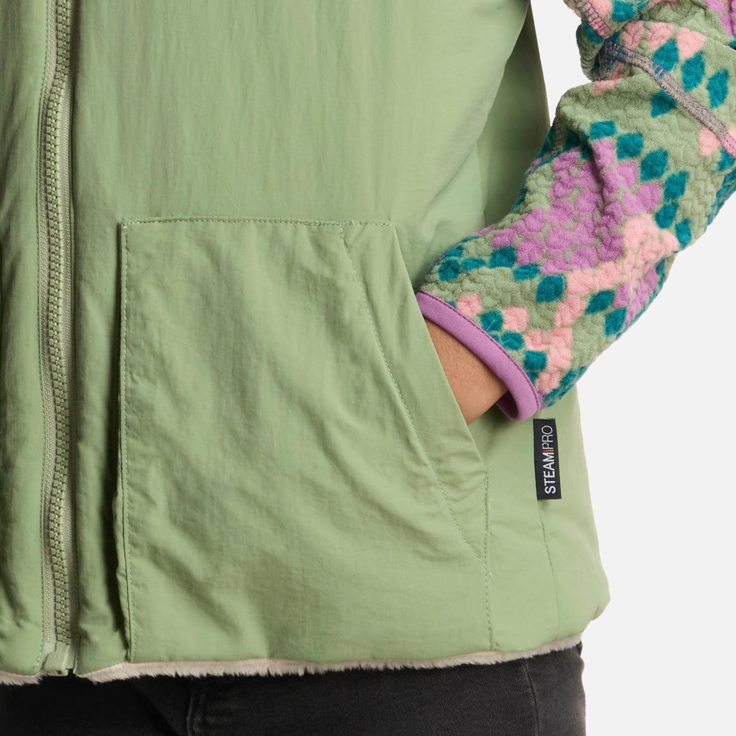 CHAQUETA NIÑA LIPPI VERDE CAMPFIRE 2-FACES JACKET JADE - 5