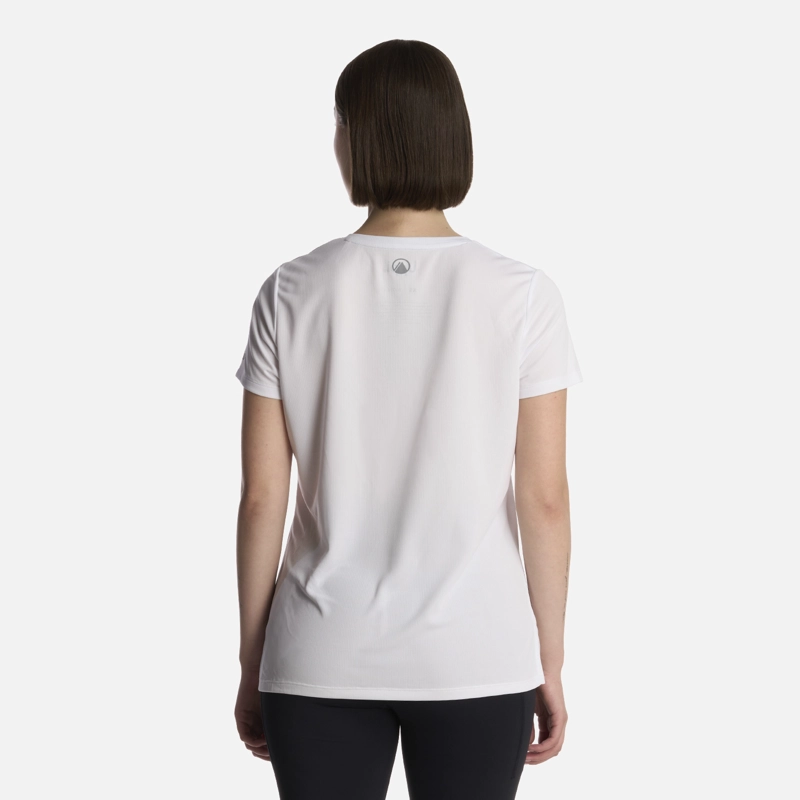 POLERA MUJER CORE V-NECK Q-DRY T-SHIRT BLANCO LIPPI - 3