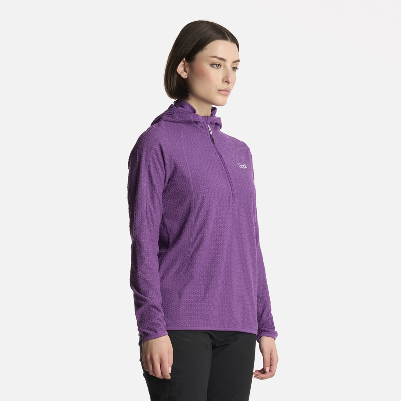 POLERON MUJER JACARANDA NANO-F 14 ZIP HOODY VIOLETA LIPPI - 2