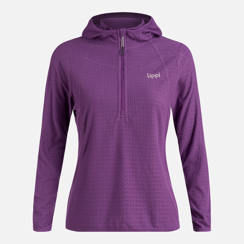 POLERON MUJER JACARANDA NANO-F 14 ZIP HOODY VIOLETA LIPPI - 6