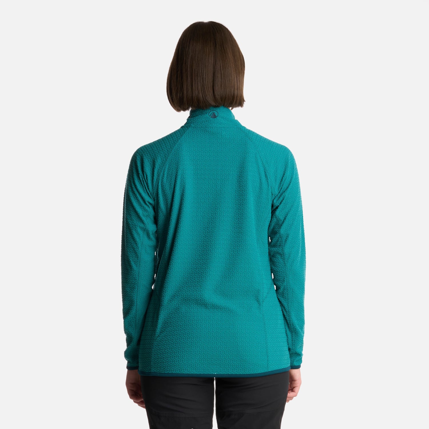 POLERON MUJER JACARANDA NANO-F 14 ZIP TURQUESA LIPPI - 3