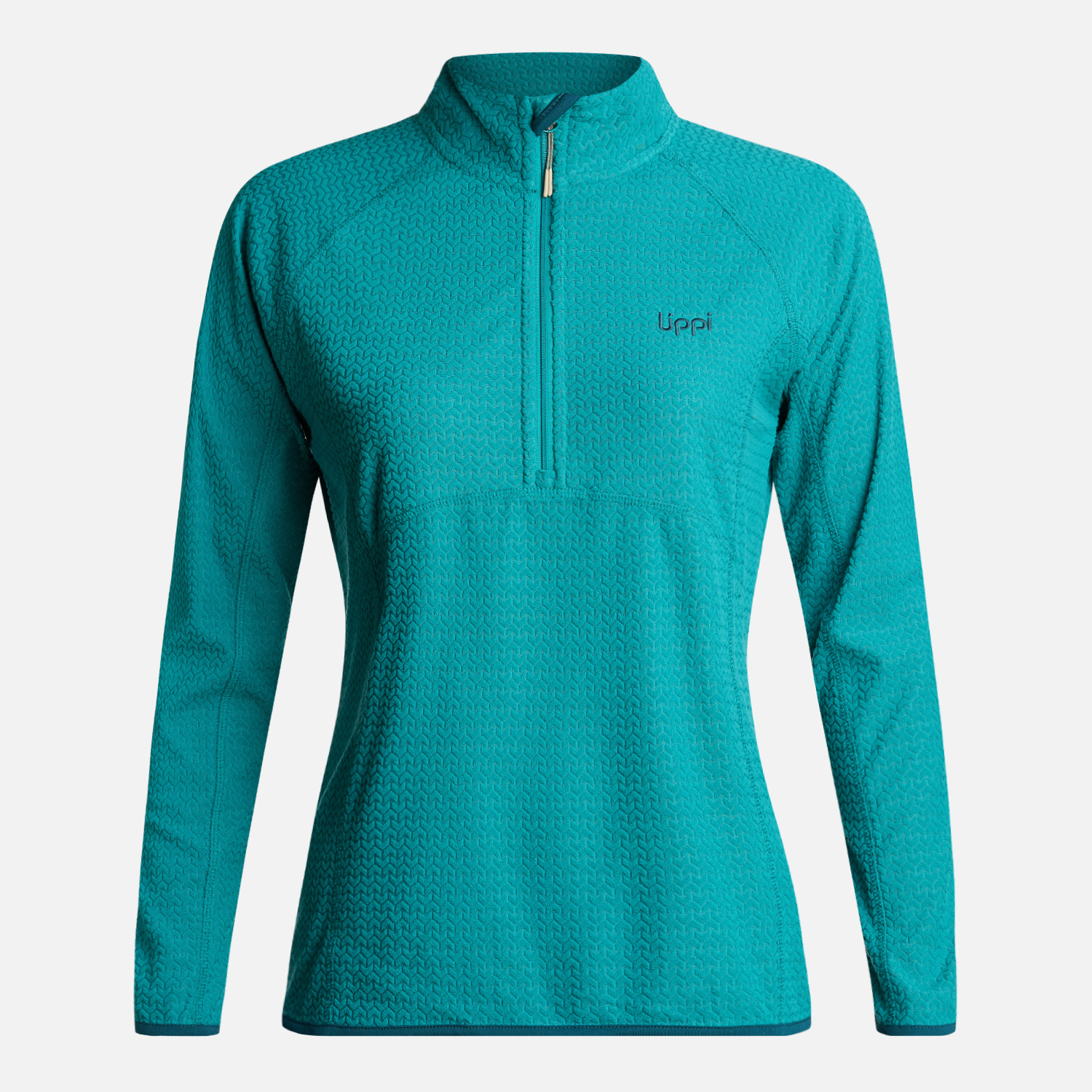POLERON MUJER JACARANDA NANO-F 14 ZIP TURQUESA LIPPI - 6