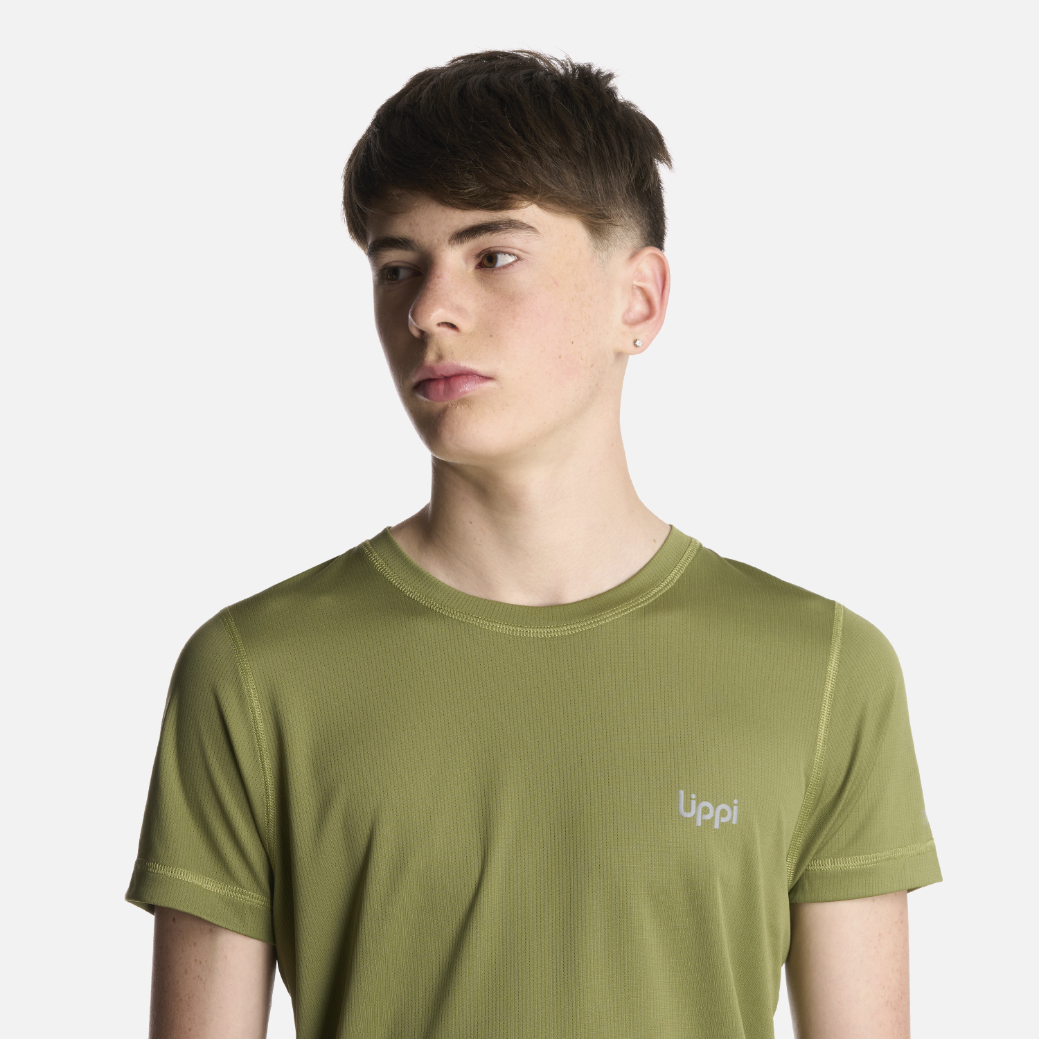 POLERA NIÑO LIPPI VERDE TEEN BOY CORE Q-DRY T-SHIRT - 4