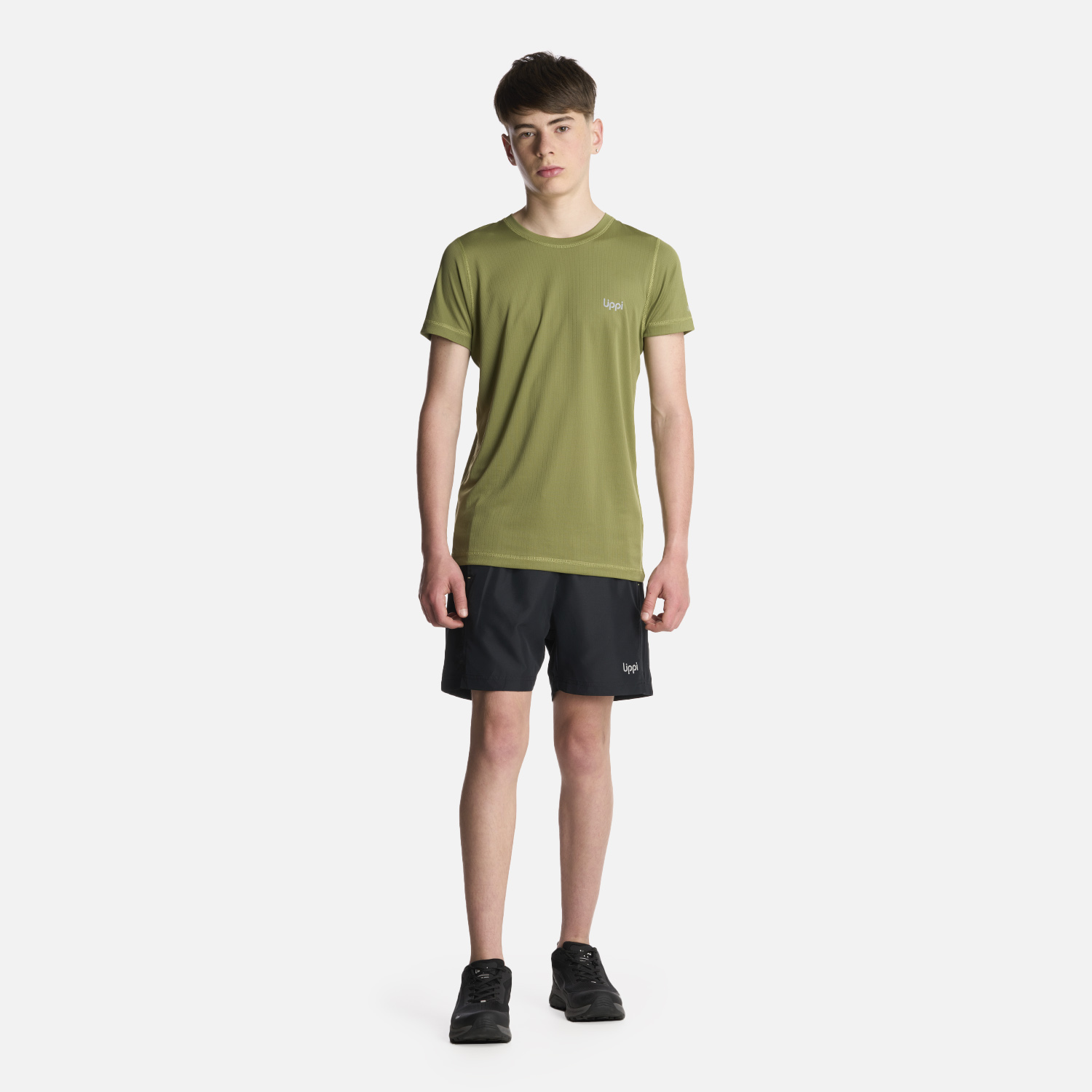 POLERA NIÑO LIPPI VERDE TEEN BOY CORE Q-DRY T-SHIRT - 5