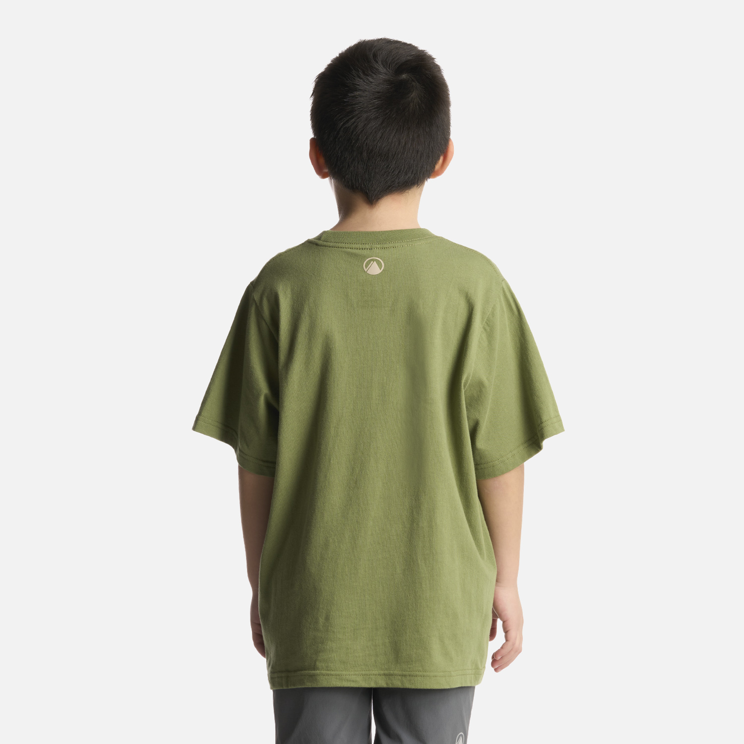 POLERA ALGODÓN ORGÁNICO NIÑO LIPPI VERDE DESERT OVERSIZE T-SHIRT - 3
