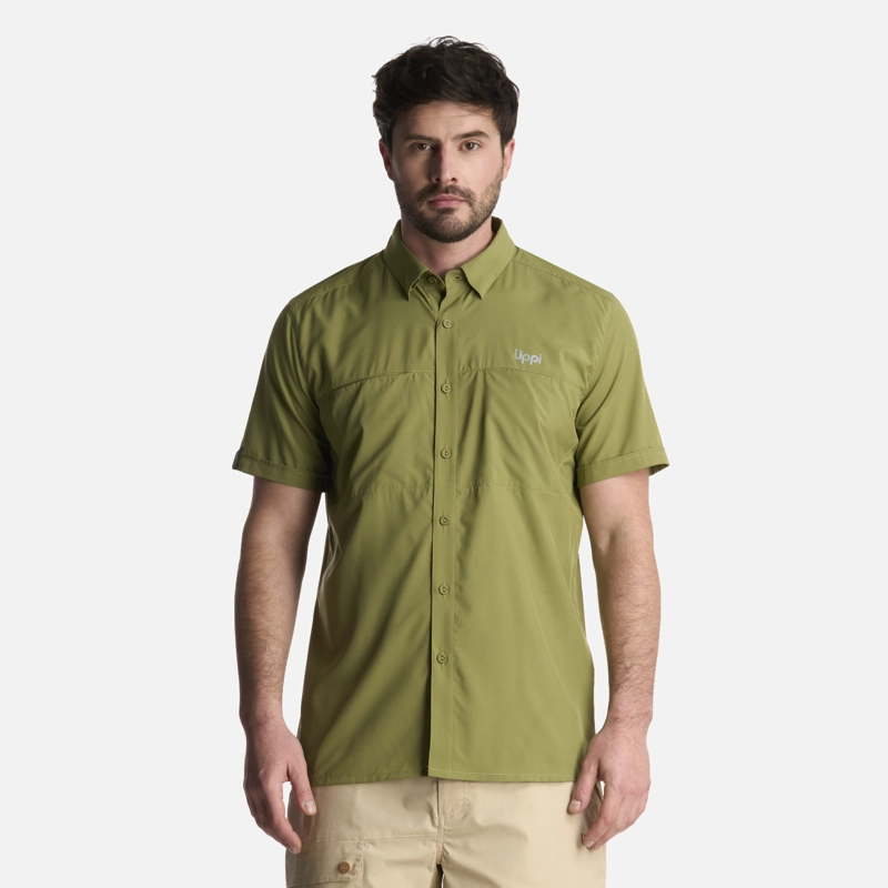 LIPPI CAMISA HOMBRE WALLACE SHORT SLEEVE Q-DRY SHIRT VERDE LIPPI
