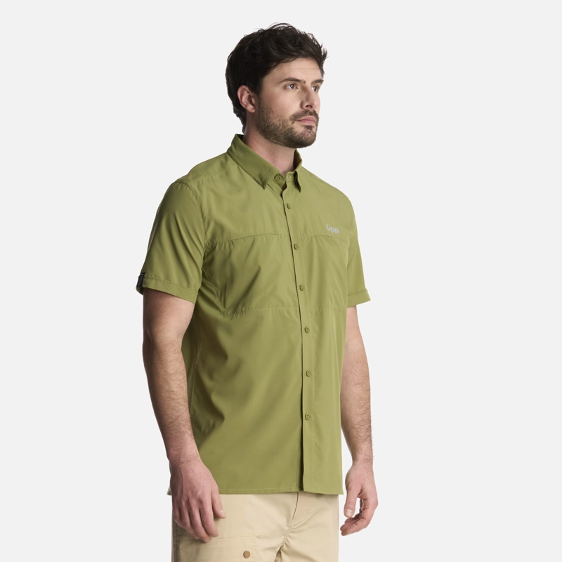 CAMISA HOMBRE WALLACE SHORT SLEEVE Q-DRY SHIRT VERDE LIPPI - 2