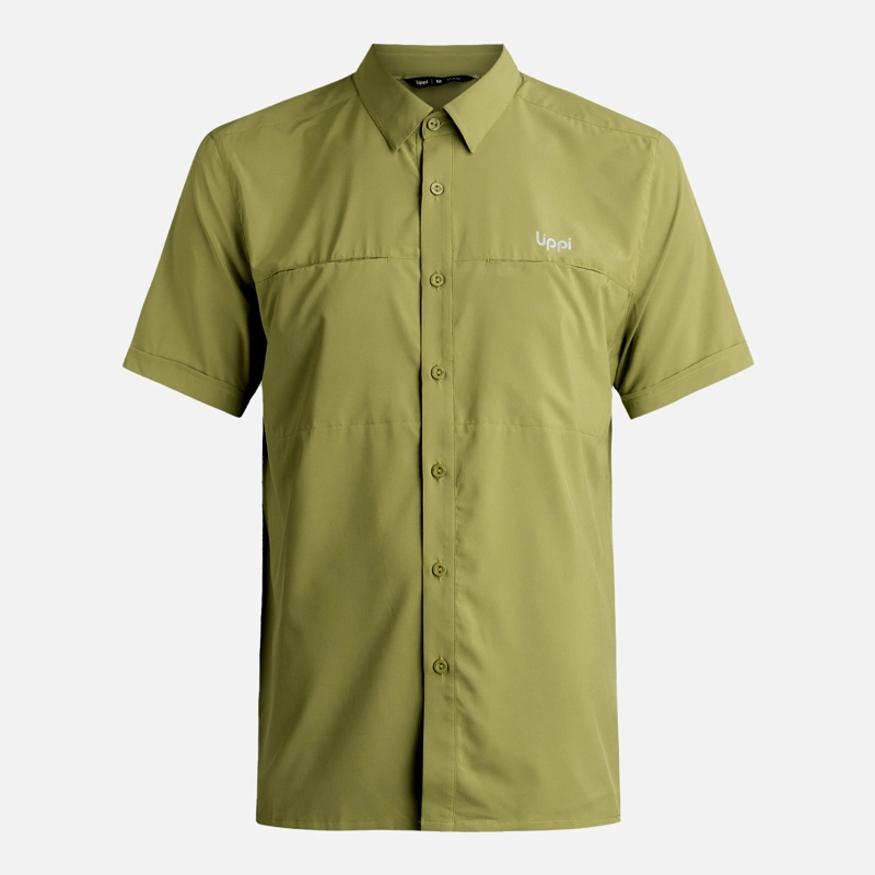 CAMISA HOMBRE WALLACE SHORT SLEEVE Q-DRY SHIRT VERDE LIPPI - 6