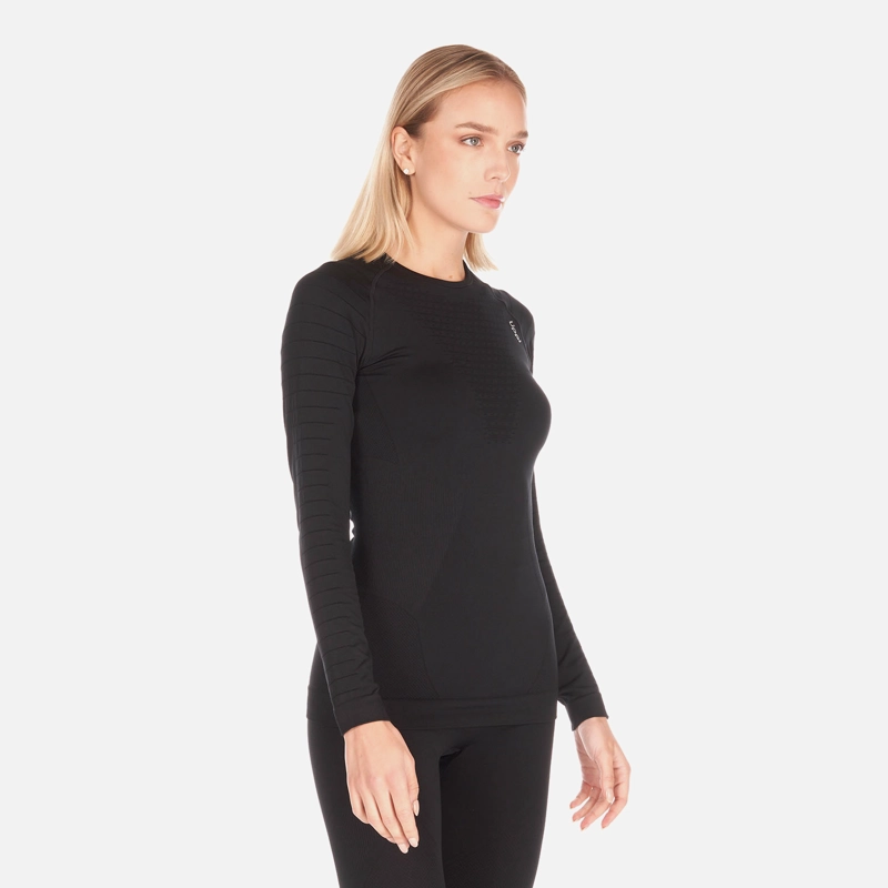 PRIMERA CAPA MUJER SKINTEC 2000 SEAMLESS TOP NEGRO LIPPI - 2