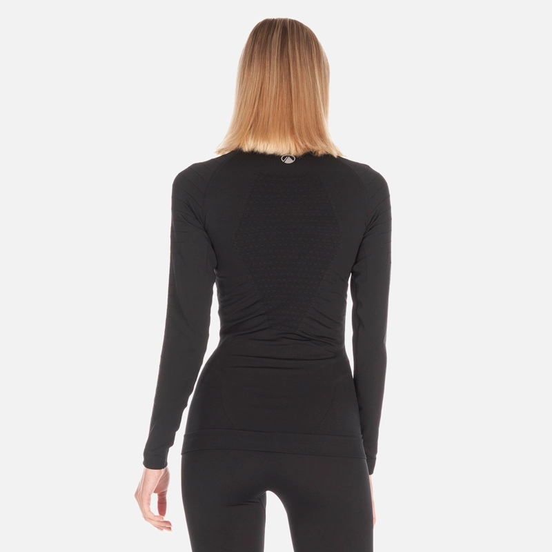 PRIMERA CAPA MUJER SKINTEC 2000 SEAMLESS TOP NEGRO LIPPI - 5
