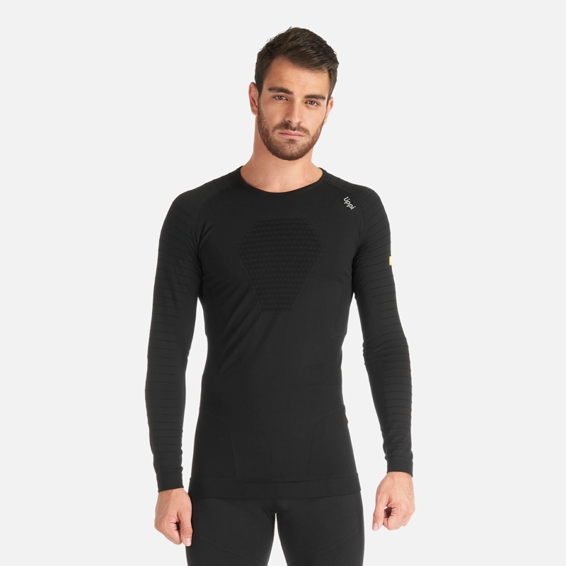 PRIMERA CAPA HOMBRE SKINTEC 2000 SEAMLESS TOP NEGRO LIPPI - 1