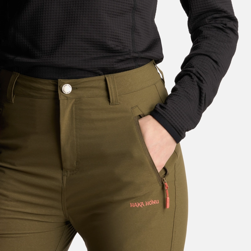 PANTALON MUJER DESMONTALO VERDE MUSGO HAKA HONU - 4