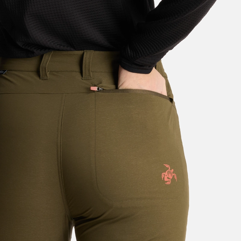 PANTALON MUJER DESMONTALO VERDE MUSGO HAKA HONU - 7