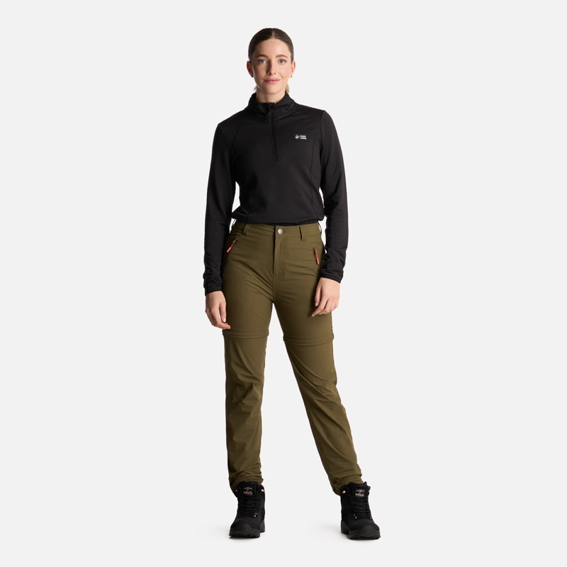 PANTALON MUJER DESMONTALO VERDE MUSGO HAKA HONU - 8