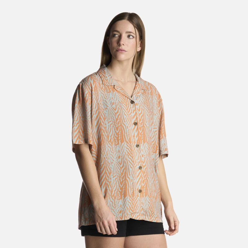 CAMISA MUJER MARMOLADA PRINT SALMON HAKA HONU - 2