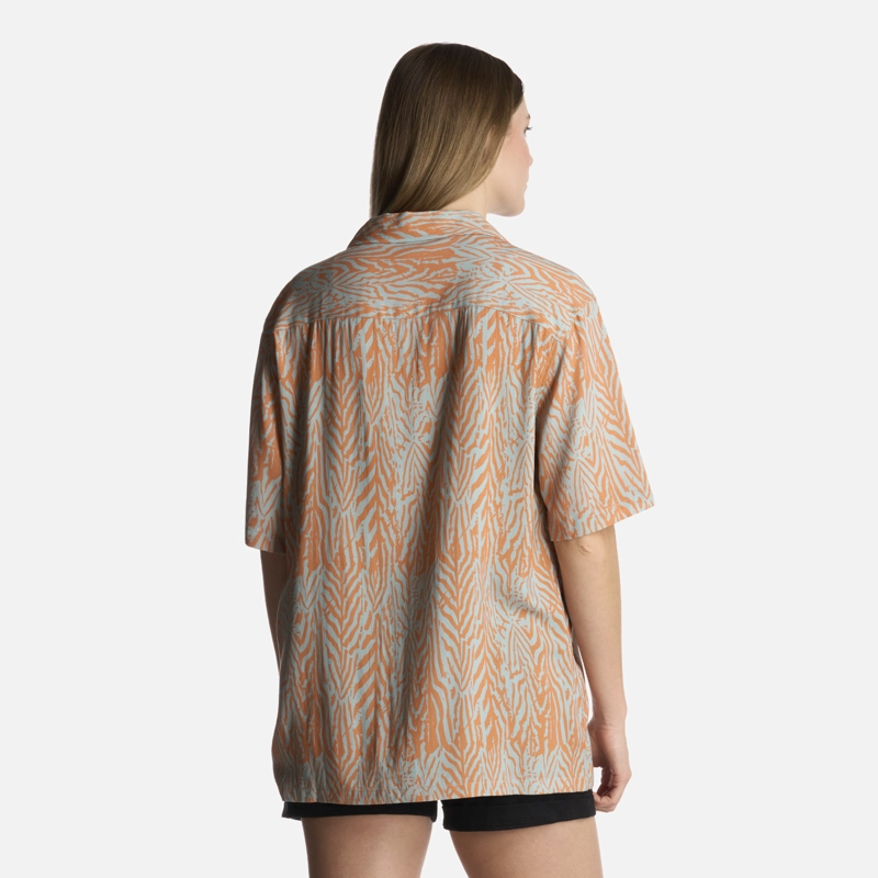 CAMISA MUJER MARMOLADA PRINT SALMON HAKA HONU - 3