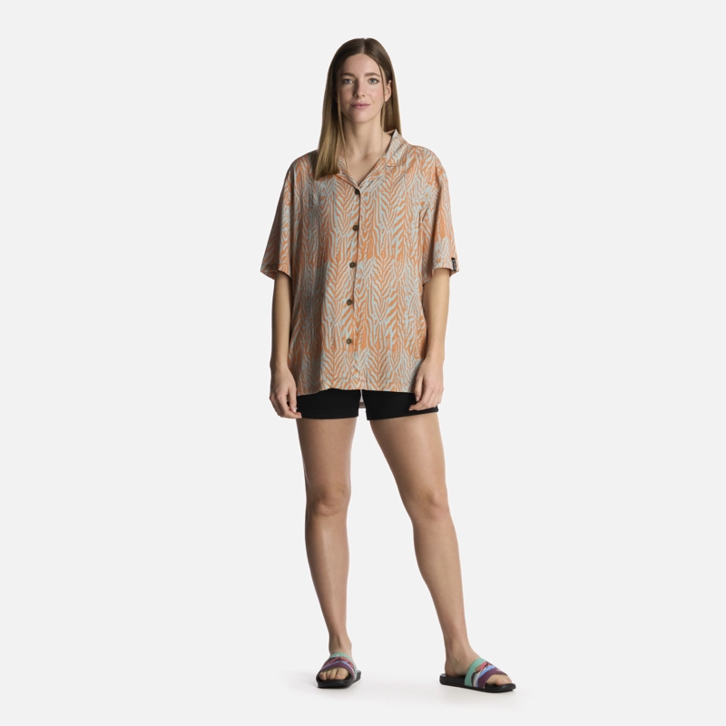 CAMISA MUJER MARMOLADA PRINT SALMON HAKA HONU - 5