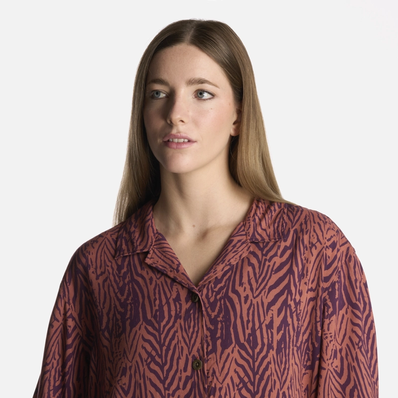 CAMISA MUJER MARMOLADA PRINT CORAL HAKA HONU - 4
