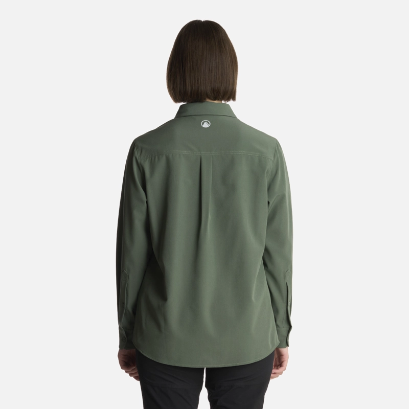 CAMISA MUJER MURALLON Q-DRY SHIRT JADE OSCURO LIPPI - 3