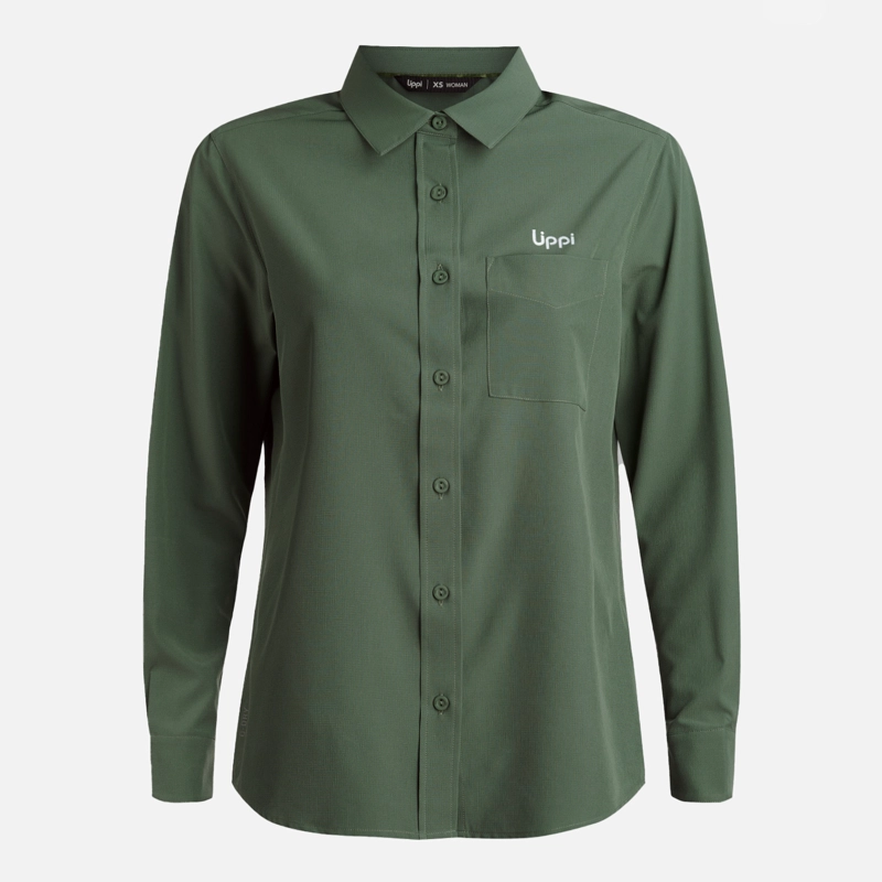 CAMISA MUJER MURALLON Q-DRY SHIRT JADE OSCURO LIPPI - 6