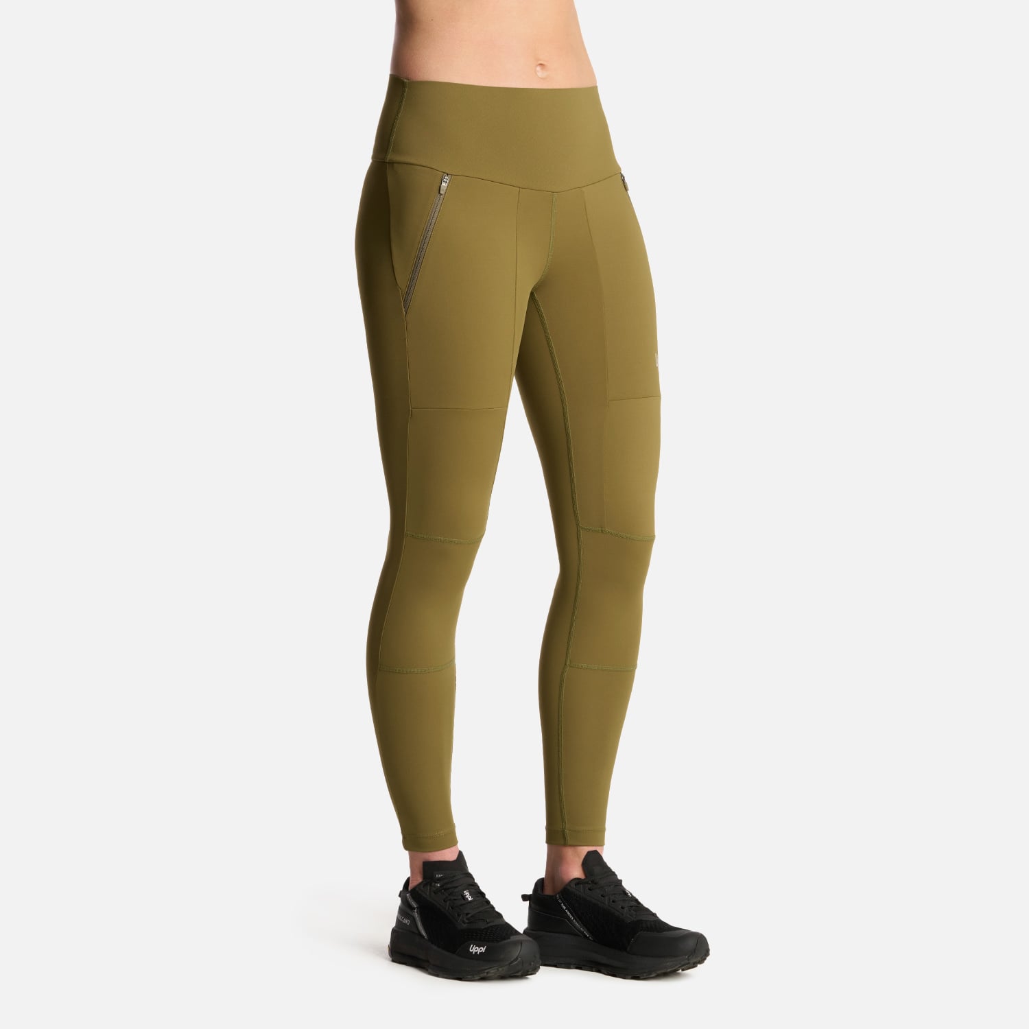 CALZA MUJER PURETREK Q-DRY LEGGINGS VERDE OLIVA LIPPI - 2