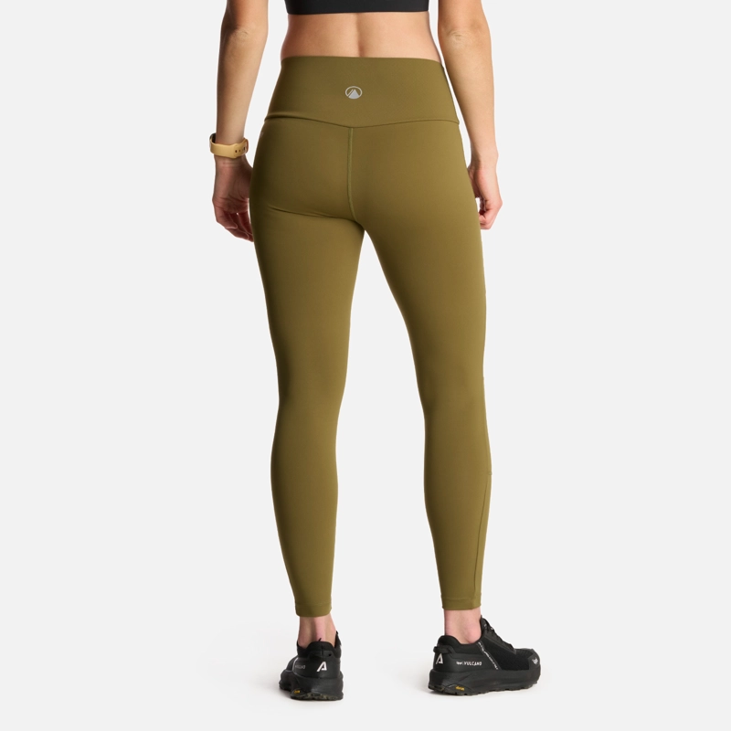 CALZA MUJER PURETREK Q-DRY LEGGINGS VERDE OLIVA LIPPI - 3