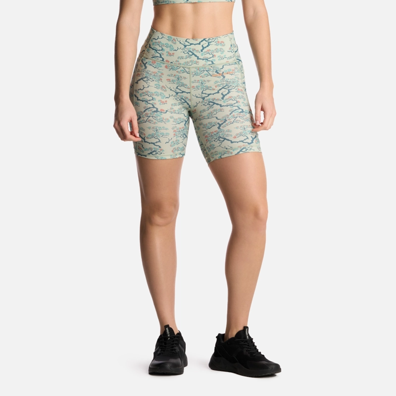 CALZA MUJER COIHUE BIKER PRINT MENTA HAKA HONU - 1