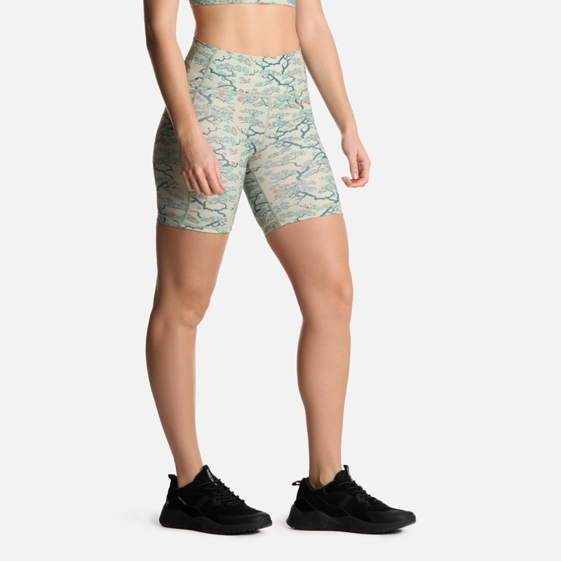 CALZA MUJER COIHUE BIKER PRINT MENTA HAKA HONU - 2