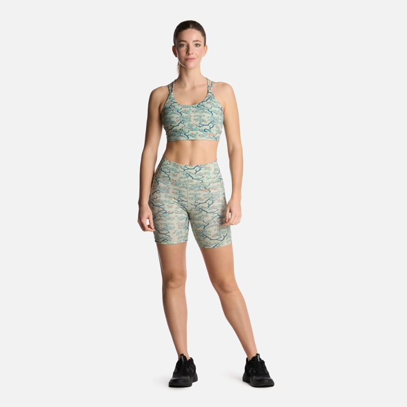 CALZA MUJER COIHUE BIKER PRINT MENTA HAKA HONU - 4